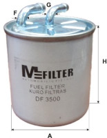 как выглядит m-filter фильтр топливный df3500 на фото