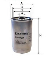 как выглядит фильтр топливный filtron pp979/4 на фото