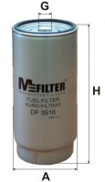 как выглядит m-filter фильтр топливный df3516 на фото