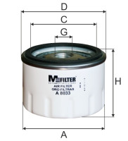 как выглядит m-filter фильтр воздушный a8033 на фото