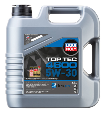 как выглядит liqui moly liquimoly нс-синт.мот.масло top tec 4600 5w-30 sn/cf, c3 (4л) на фото